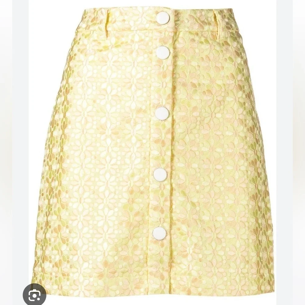 STAUD Vallis Skirt in Sun Bleached Floral Size 4 New With Tags!
